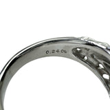 12号 パライバトルマリン 0.24ct リング・指輪 Pt900プラチナ 10.2g レディース 【中古】【真子質店】【NN】 【KST】