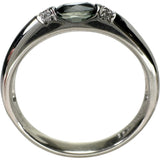 16号 グランディディエライト グランディディエライト 0.45ct ダイヤモンド 0.03ct リング・指輪 Pt900プラチナ 5.5g レディース 【中古】【真子質店】【NN】 【KKx】