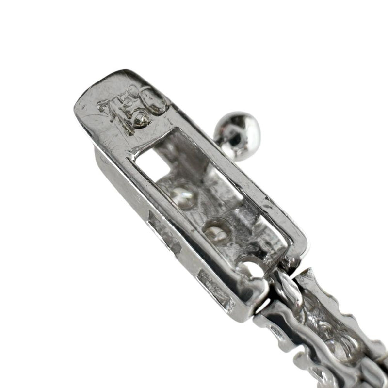 ダイヤモンド 計1.50ct ブレスレット K18WGホワイトゴールド 18金 5.0g 17.2cm レディース 【中古】【真子質店】【NN】 【IITT】