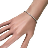 ダイヤモンド 計1.50ct ブレスレット K18WGホワイトゴールド 18金 5.0g 17.2cm レディース 【中古】【真子質店】【NN】 【IITT】