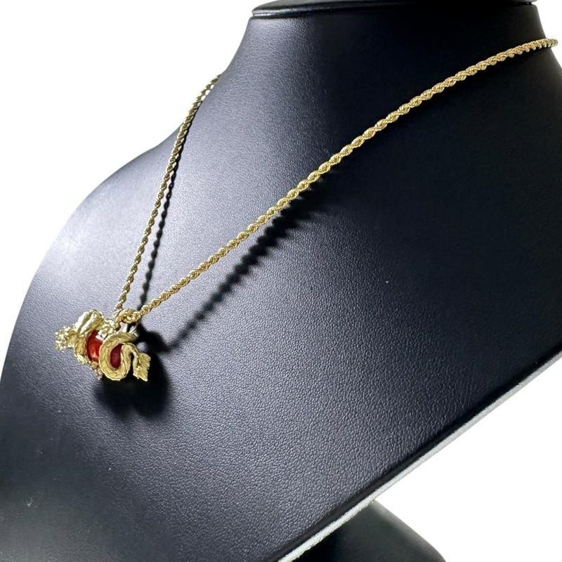 龍モチーフ ドラゴンモチーフ 赤珊瑚 ダイヤモンド 0.20ct ネックレス K18ゴールド 18金 11.4g 42cm レディース
【中古】【真子質店】【NN】




【IMoMoI】