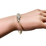 バングル ダイヤモンド 0.36/0.18ct ブレスレット K18ゴールド 18金 10.1g 17cm レディース 【中古】【真子質店】【NN】 【IDMiMo】