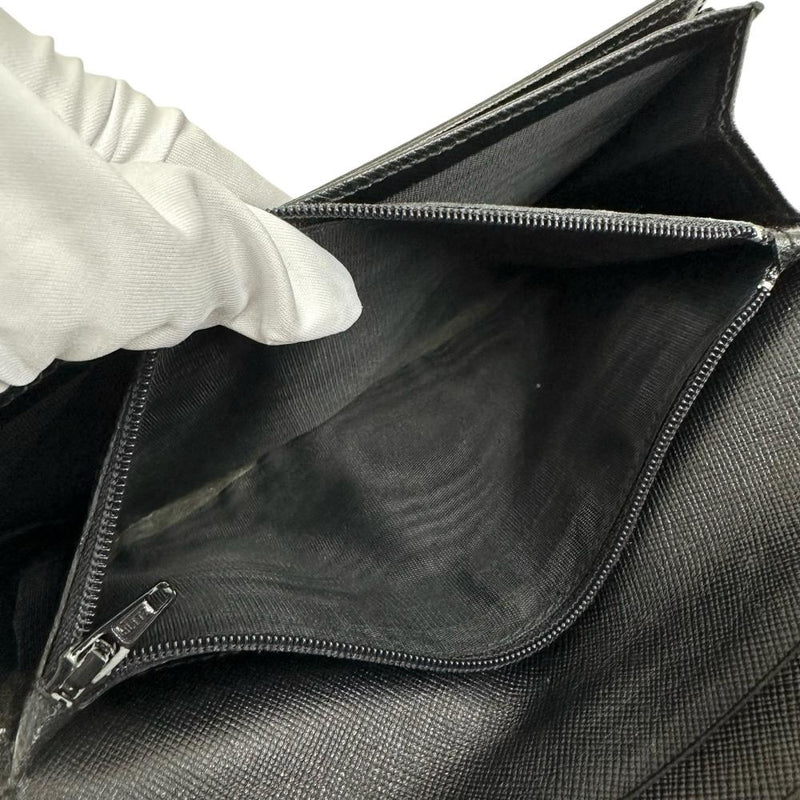 【PRADA/プラダ】 M608 二つ折り財布 ナイロン/レザー ブラック ユニセックス【中古】【真子質店】【BL】 【Yx】