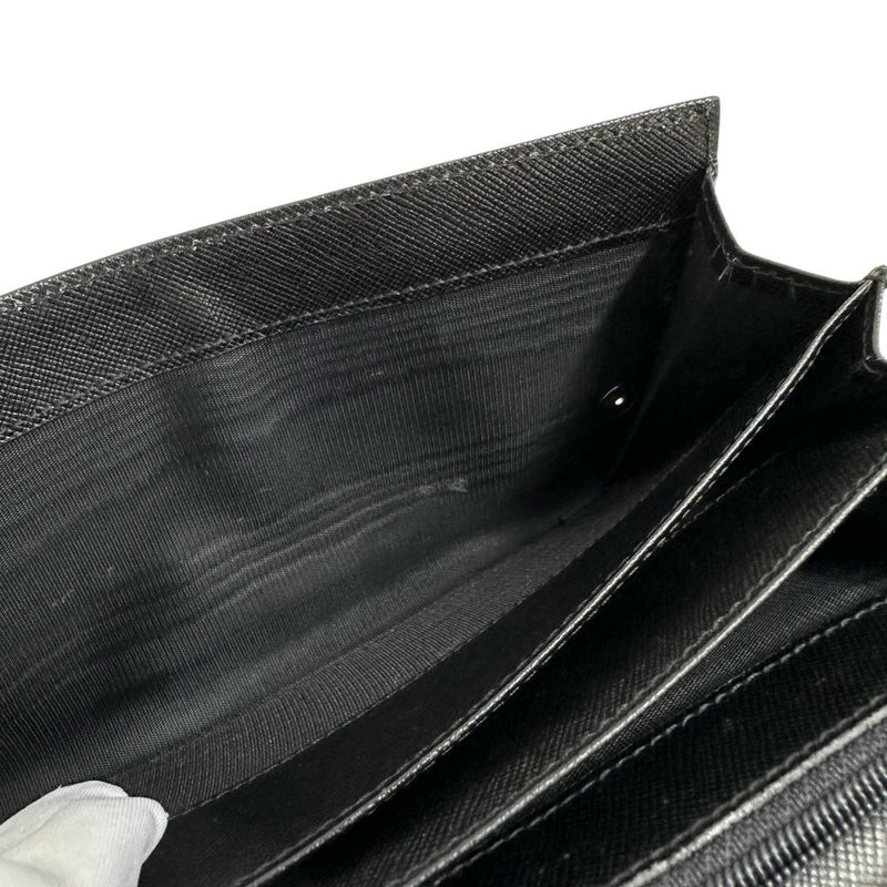 【PRADA/プラダ】 M608 二つ折り財布 ナイロン/レザー ブラック ユニセックス【中古】【真子質店】【BL】 【Yx】