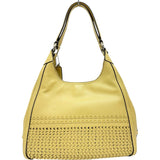 【COACH/コーチ】 23385 編み込み ハンドバッグ レザー イエローレザー/シルバー金具 レディース【中古】【真子質店】【BL】 【Dx】