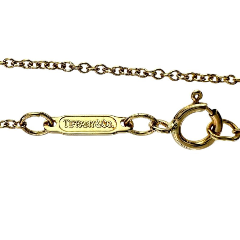 【TIFFANY&Co./ティファニー】 ペリドット ネックレス キスアラウンド K18ゴールド 18金 2.6g 41cm レディース 【中古】【真子質店】【BL】 【YDS】