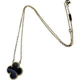 【Van Cleef & Arpels/ヴァンクリーフ＆アーペル】 オニキス ネックレス ヴィンテージアルハンブラ K18ゴールド 18金 5.0g 42cm レディース 【中古】【真子質店】【BL】 【MaxTMo】