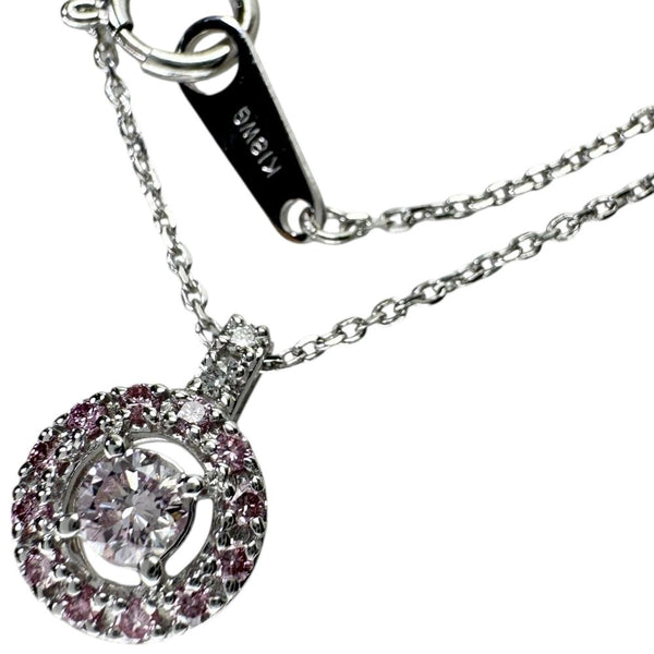 【TASAKI/タサキ】 ファンシーライトパープリッシュピンクダイヤモンド 0.157ct 取巻きダイヤモンド（ピンク＆透明） 0.10ct ネックレス K18WGホワイトゴールド 18金 2.9g 45cm レディース 【中古】【真子質店】【NN】 【ITIx】