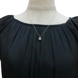 【TASAKI/タサキ】 ファンシーライトパープリッシュピンクダイヤモンド 0.157ct 取巻きダイヤモンド（ピンク＆透明） 0.10ct ネックレス K18WGホワイトゴールド 18金 2.9g 45cm レディース 【中古】【真子質店】【NN】 【ITIx】