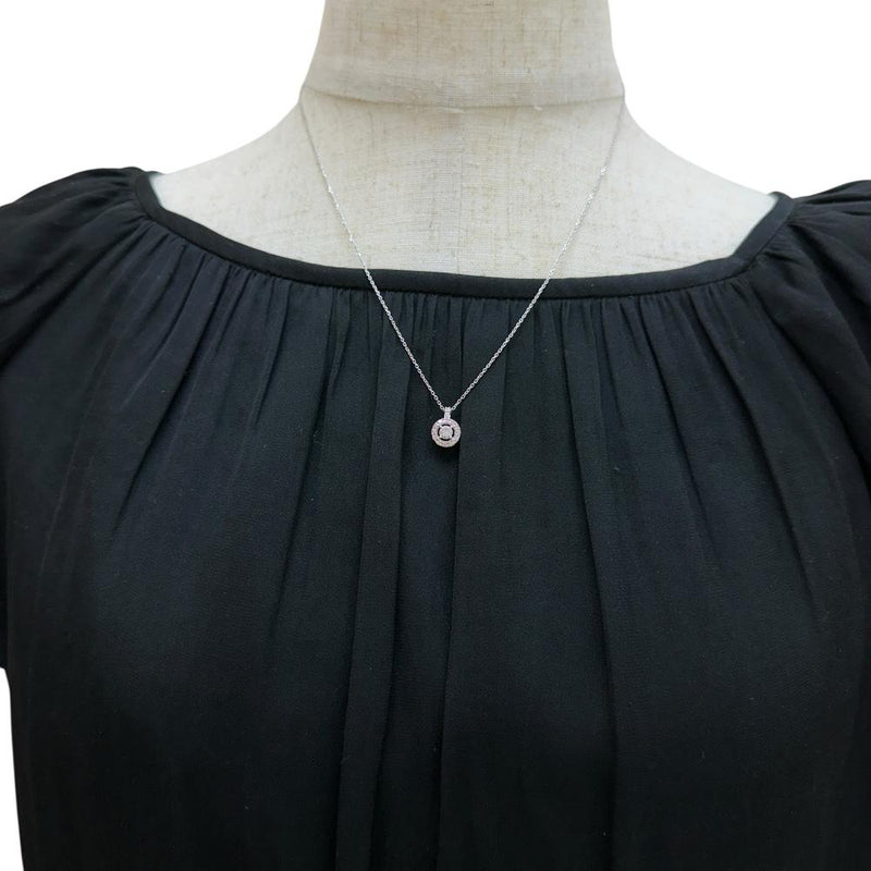 【TASAKI/タサキ】 ファンシーライトパープリッシュピンクダイヤモンド 0.157ct 取巻きダイヤモンド（ピンク＆透明） 0.10ct ネックレス K18WGホワイトゴールド 18金 2.9g 45cm レディース 【中古】【真子質店】【NN】 【ITIx】