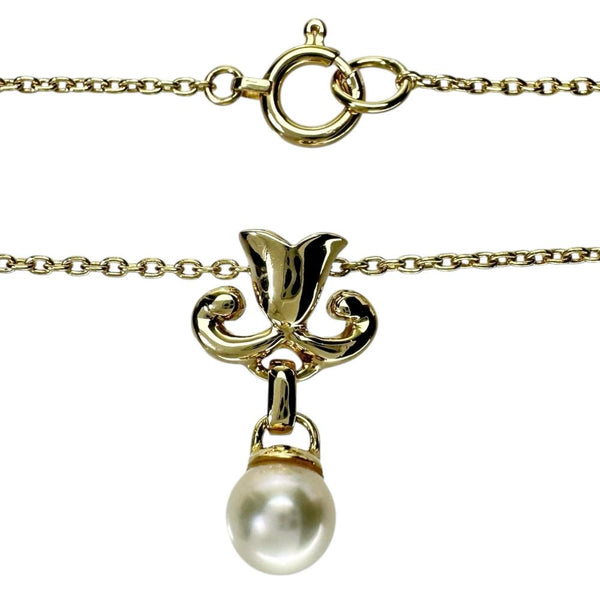 【Christian Dior/クリスチャンディオール】 アコヤ真珠5.1mm ネックレス K18ゴールド 18金 3.3g 40cm レディース 【中古】【真子質店】【BL】 【MoMiMa】