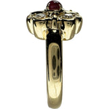 10号【Dior/ディオール】 ルビー ダイヤモンド リング・指輪 K18ゴールド 18金 5.2g レディース 【中古】【真子質店】【BL】 【MiMaY】