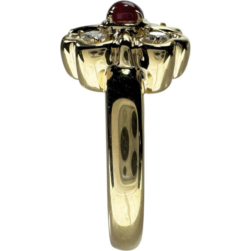 10号【Dior/ディオール】 ルビー ダイヤモンド リング・指輪 K18ゴールド 18金 5.2g レディース 【中古】【真子質店】【BL】 【MiMaY】