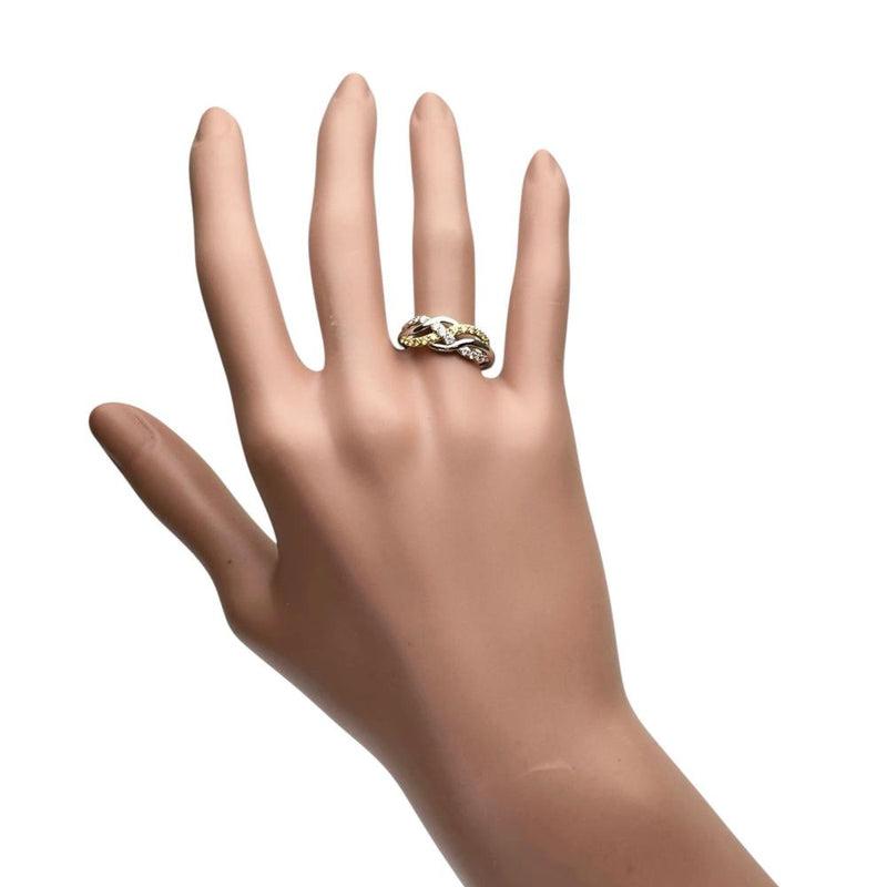 14号 GSTV 天然ピンクダイヤモンド 0.17ct イエローダイヤモンド（トリートメント） 0.18ct リング・指輪 Pt900プラチナ/K18ゴールド 18金 3.9g レディース
【中古】【真子質店】【NN】




【MiMix】