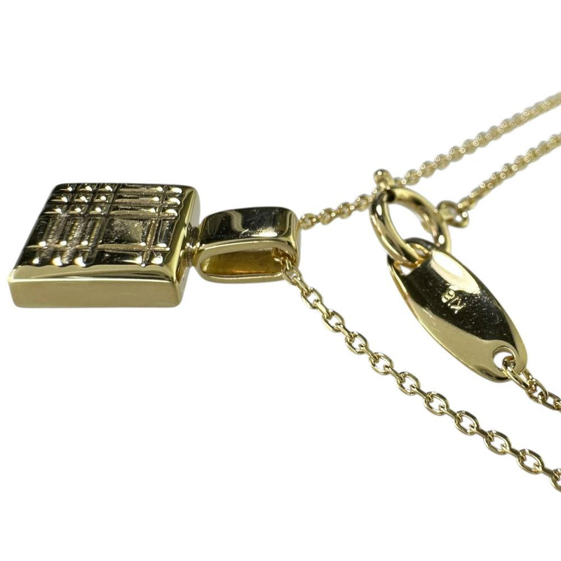 【BURBERRY/バーバリー】 バーバーリーチェック柄 ネックレス K18ゴールド 18金 3.0g 40cm レディース 【中古】【真子質店】【BL】 【DMiD】