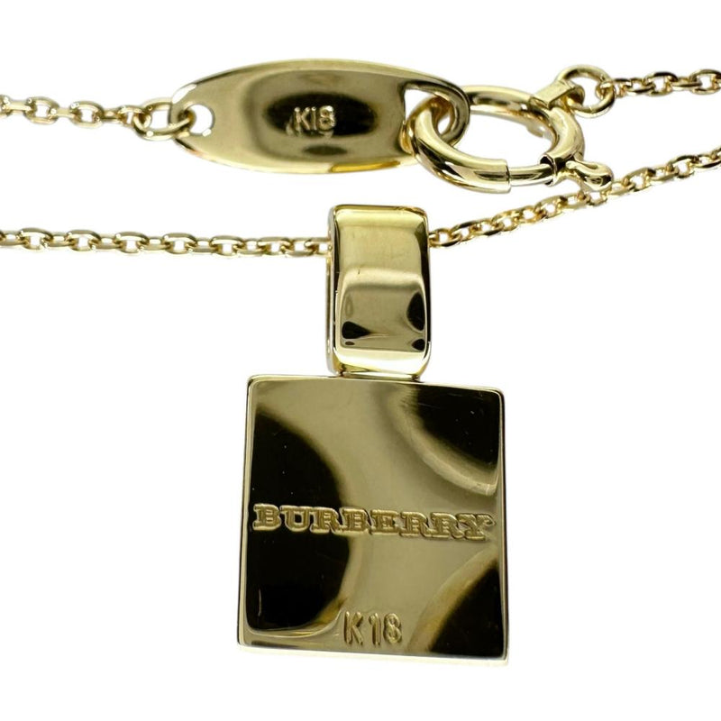 【BURBERRY/バーバリー】 バーバーリーチェック柄 ネックレス K18ゴールド 18金 3.0g 40cm レディース 【中古】【真子質店】【BL】 【DMiD】