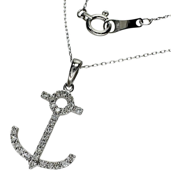 碇/アンカーデザイン ダイヤモンド 0.13ct ネックレス K18WGホワイトゴールド 18金 1.3g 40cm レディース
【中古】【真子質店】【NN】




【TYD】