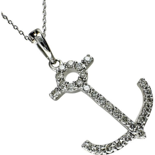 碇/アンカーデザイン ダイヤモンド 0.13ct ネックレス K18WGホワイトゴールド 18金 1.3g 40cm レディース
【中古】【真子質店】【NN】




【TYD】