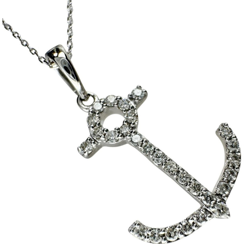 碇/アンカーデザイン ダイヤモンド 0.13ct ネックレス K18WGホワイトゴールド 18金 1.3g 40cm レディース
【中古】【真子質店】【NN】




【TYD】
