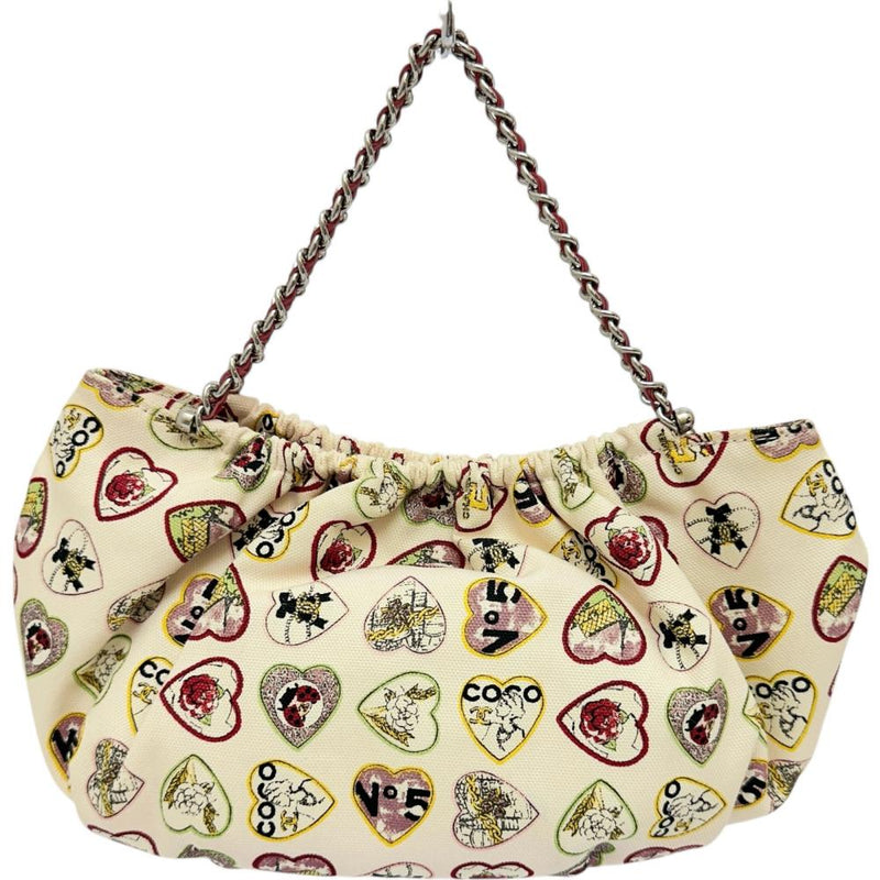 【CHANEL/シャネル】 バレンタイン限定 チェーンバッグ Gカード/Sシール有 ハンドバッグ 10番台(2006年頃） キャンバス ベージュ/ハート柄 レディース【中古】【真子質店】【BL】




【TMaxx】