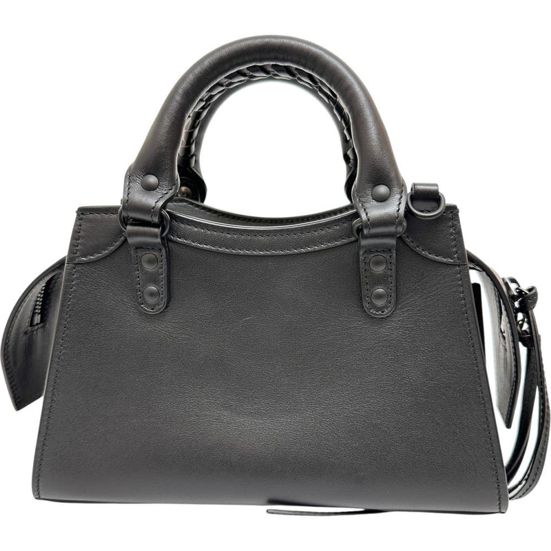 【BALENCIAGA/バレンシアガ】 ネオクラシック ミニ 638524 2WAY ハンドバッグ ショルダーバッグ レザー ブラック/ブラック金具 レディース【中古】【真子質店】【BL】 【IMaMox】
