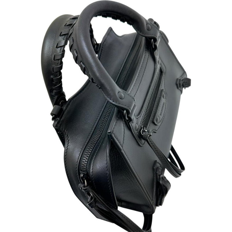 【BALENCIAGA/バレンシアガ】 ネオクラシック ミニ 638524 2WAY ハンドバッグ ショルダーバッグ レザー ブラック/ブラック金具 レディース【中古】【真子質店】【BL】 【IMaMox】
