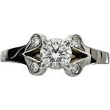 7号【CARTIER/カルティエ】 ダイヤモンド 0.20ct リング・指輪 バレリーナ ソリテールリング Pt950プラチナ 3.8g 47 レディース 【中古】【真子質店】【BL】 【YMox】