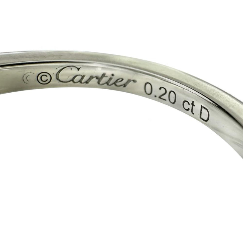 7号【CARTIER/カルティエ】 ダイヤモンド 0.20ct リング・指輪 バレリーナ ソリテールリング Pt950プラチナ 3.8g 47 レディース 【中古】【真子質店】【BL】 【YMox】