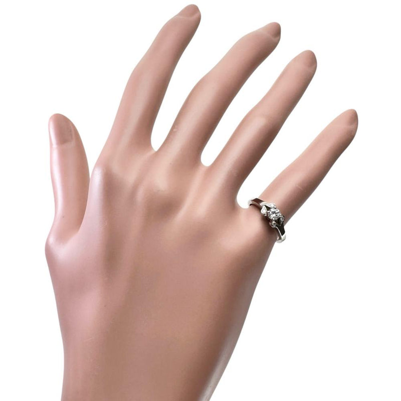 7号【CARTIER/カルティエ】 ダイヤモンド 0.20ct リング・指輪 バレリーナ ソリテールリング Pt950プラチナ 3.8g 47 レディース 【中古】【真子質店】【BL】 【YMox】