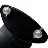 アコヤ真珠4mm ピアス K14WGホワイトゴールド 14金 0.3g レディース 【中古】【真子質店】【NN】 【TD】