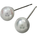 アコヤ真珠4mm ピアス K14WGホワイトゴールド 14金 0.3g レディース 【中古】【真子質店】【NN】 【TD】