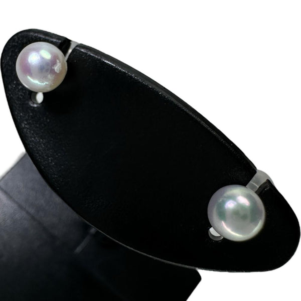 アコヤ真珠4mm ピアス K14WGホワイトゴールド 14金 0.3g レディース 【中古】【真子質店】【NN】 【TD】