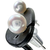アコヤ真珠5mm ピアス K14WGホワイトゴールド 14金 0.5g レディース 【中古】【真子質店】【NN】 【TD】