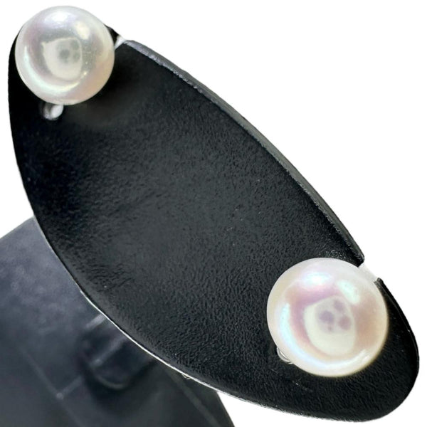 アコヤ真珠5mm ピアス K14WGホワイトゴールド 14金 0.5g レディース 【中古】【真子質店】【NN】 【TD】