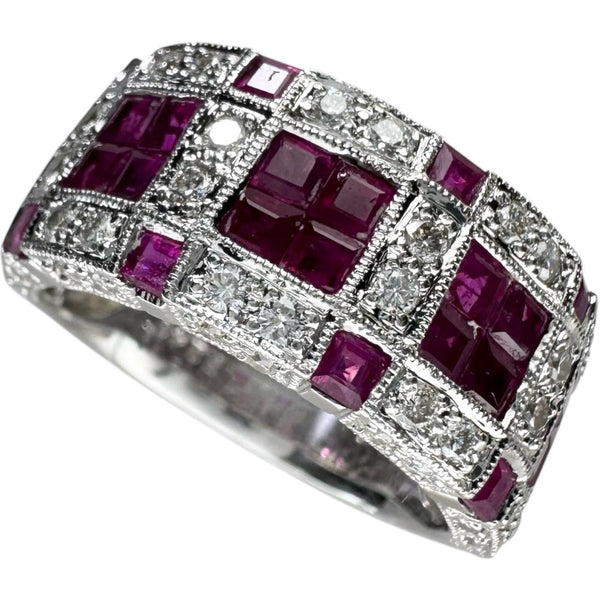 12号 ルビー 計2.40ct ダイヤモンド 計0.50ct リング・指輪 K18WGホワイトゴールド 18金 8.2g レディース
【中古】【真子質店】【NN】




【IITT】