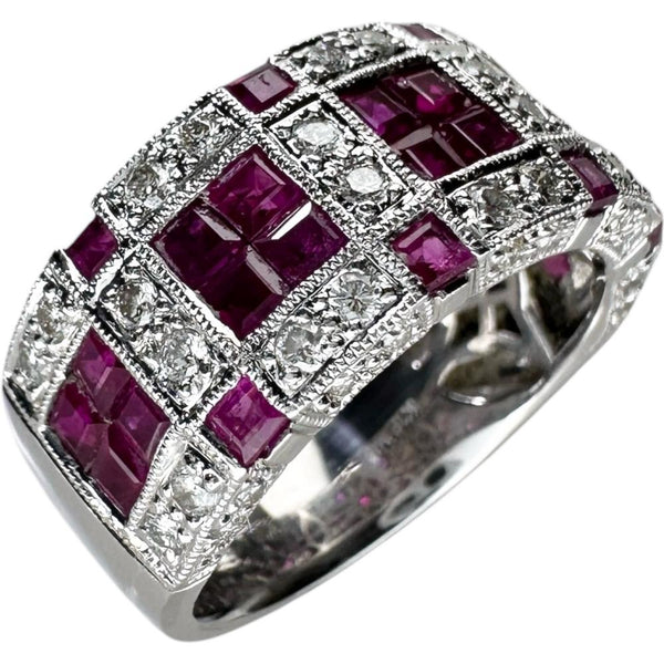 12号 ルビー 計2.40ct ダイヤモンド 計0.50ct リング・指輪 K18WGホワイトゴールド 18金 8.2g レディース
【中古】【真子質店】【NN】




【IITT】