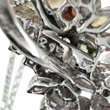 パール/真珠 9.3mm マルチサファイア 計2.15ct ダイヤモンド 計0.07ct ネックレス K18WGホワイトゴールド 18金 9.4g 45cm レディース 【中古】【真子質店】【NN】 【IxTMa】