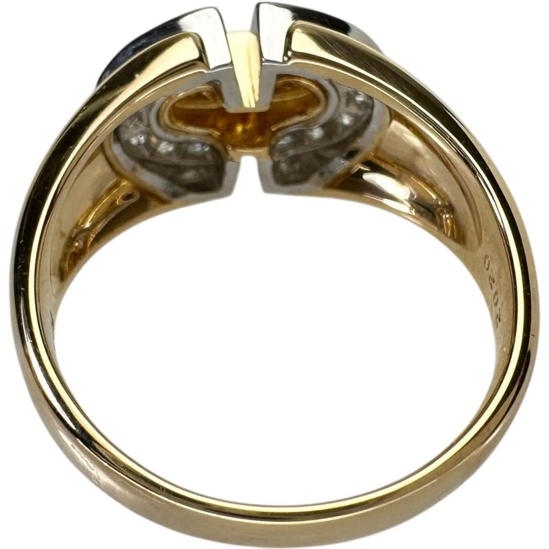 18号【POLA/ポーラ】 ダイヤモンド 0.32ct イエローダイヤモンド 0.13ct リング・指輪 K18ゴールド 18金/Pt900プラチナ 8.9g レディース 【中古】【真子質店】【NN】 【IIxx】