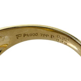 18号【POLA/ポーラ】 ダイヤモンド 0.32ct イエローダイヤモンド 0.13ct リング・指輪 K18ゴールド 18金/Pt900プラチナ 8.9g レディース 【中古】【真子質店】【NN】 【IIxx】