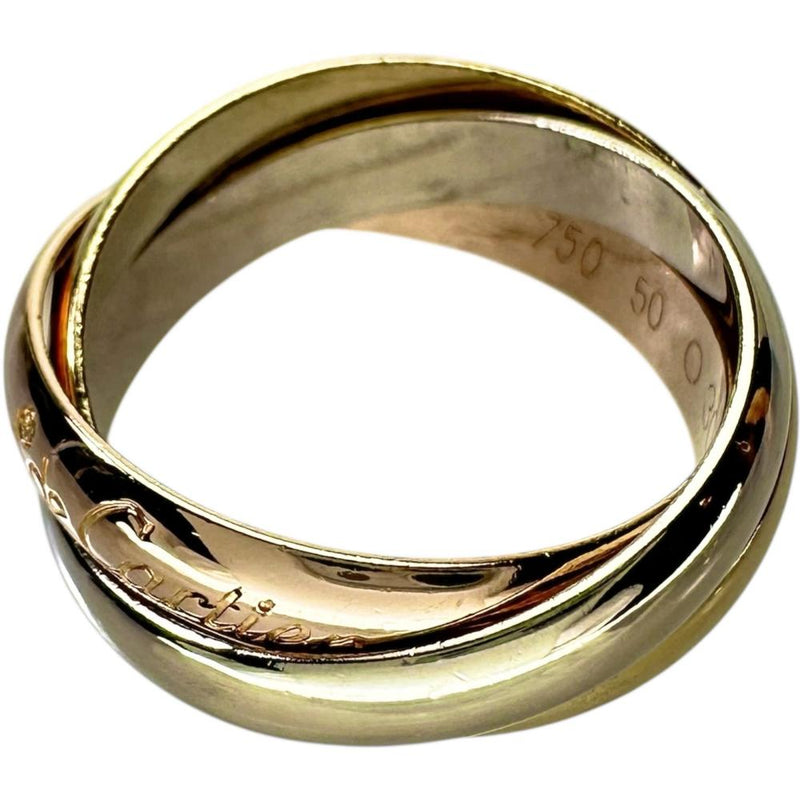10号【CARTIER/カルティエ】 リング・指輪 トリニティ K18ゴールド 18金/YG/WG/PG 7.5g 50 レディース 【中古】【真子質店】【GD】 【IxMiS】