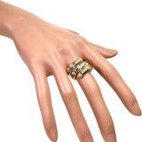 13号【BVLGARI/ブルガリ】 トゥボガス　スピガ ダイヤモンド リング・指輪 K18ゴールド 18金 20.6g レディース 【中古】【真子質店】【GD】 【IIMiMix】