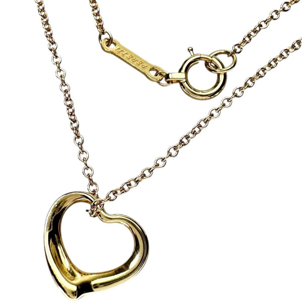 Kティファニー ゴールド ミニ オープンハート ネックレストップ ネックレス オープンハート ミニ(ノンブランド） ティファニー製