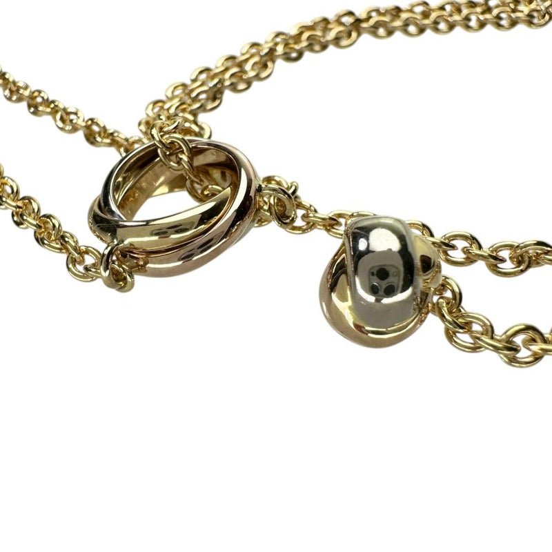 【CARTIER/カルティエ】 ネックレス ベビートリニティ パンピーユ K18YGイエローゴールド 18金/K18PGピンクゴールド 18金/K18ＷGホワイトゴールド/18金 17.6g 37.5cm レディース 【中古】【真子質店】【GD】 【TMaYMo】