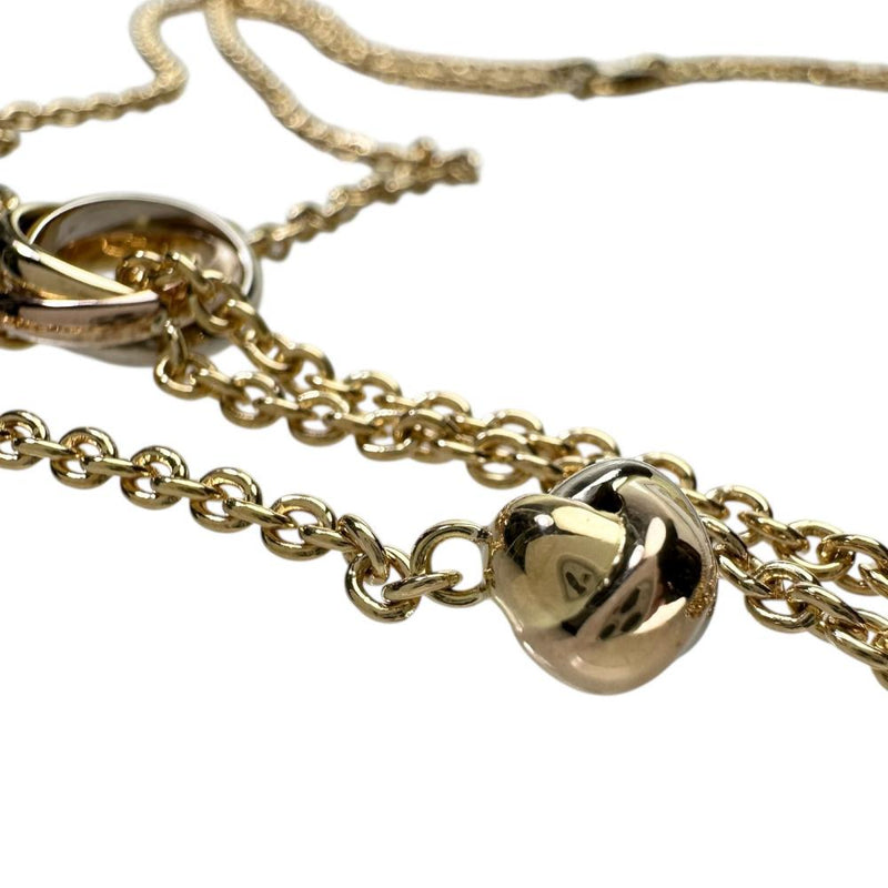 【CARTIER/カルティエ】 ネックレス ベビートリニティ パンピーユ K18YGイエローゴールド 18金/K18PGピンクゴールド 18金/K18ＷGホワイトゴールド/18金 17.6g 37.5cm レディース 【中古】【真子質店】【GD】 【TMaYMo】