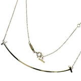 【TIFFANY&Co./ティファニー】 ネックレス Tスマイル ラージ K18ゴールド 18金 3.7g 46.0cm レディース 【中古】【真子質店】【GD】 【IMaTx】