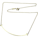 【TIFFANY&Co./ティファニー】 ネックレス Tスマイル ラージ K18ゴールド 18金 3.7g 46.0cm レディース 【中古】【真子質店】【GD】 【IMaTx】