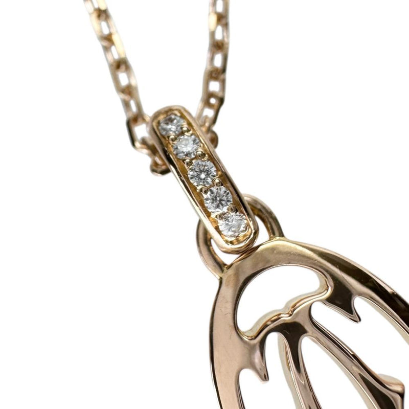 【CARTIER/カルティエ】 ロゴ ダイヤモンド 5P ネックレス K18PGピンクゴールド 18金 4.1g 41.0cm レディース 【中古】【真子質店】【GD】 【IMiKx】