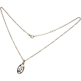 【CARTIER/カルティエ】 ロゴ ダイヤモンド 5P ネックレス K18PGピンクゴールド 18金 4.1g 41.0cm レディース 【中古】【真子質店】【GD】 【IMiKx】