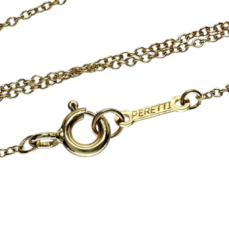 【TIFFANY&Co./ティファニー】 ビーン エルサペレッティ ネックレス K18ゴールド 18金 7.3g 40.5cm レディース 【中古】【真子質店】【GD】 【IIxx】