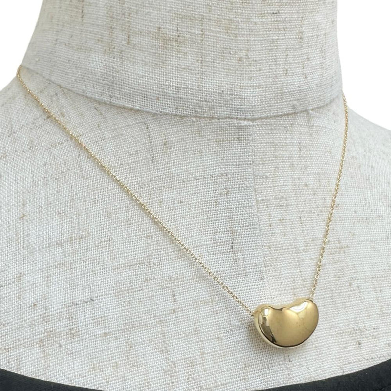 【TIFFANY&Co./ティファニー】 ビーン エルサペレッティ ネックレス K18ゴールド 18金 7.3g 40.5cm レディース 【中古】【真子質店】【GD】 【IIxx】